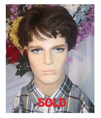 Indian Remy toupee, hair colour #2, 6 inches