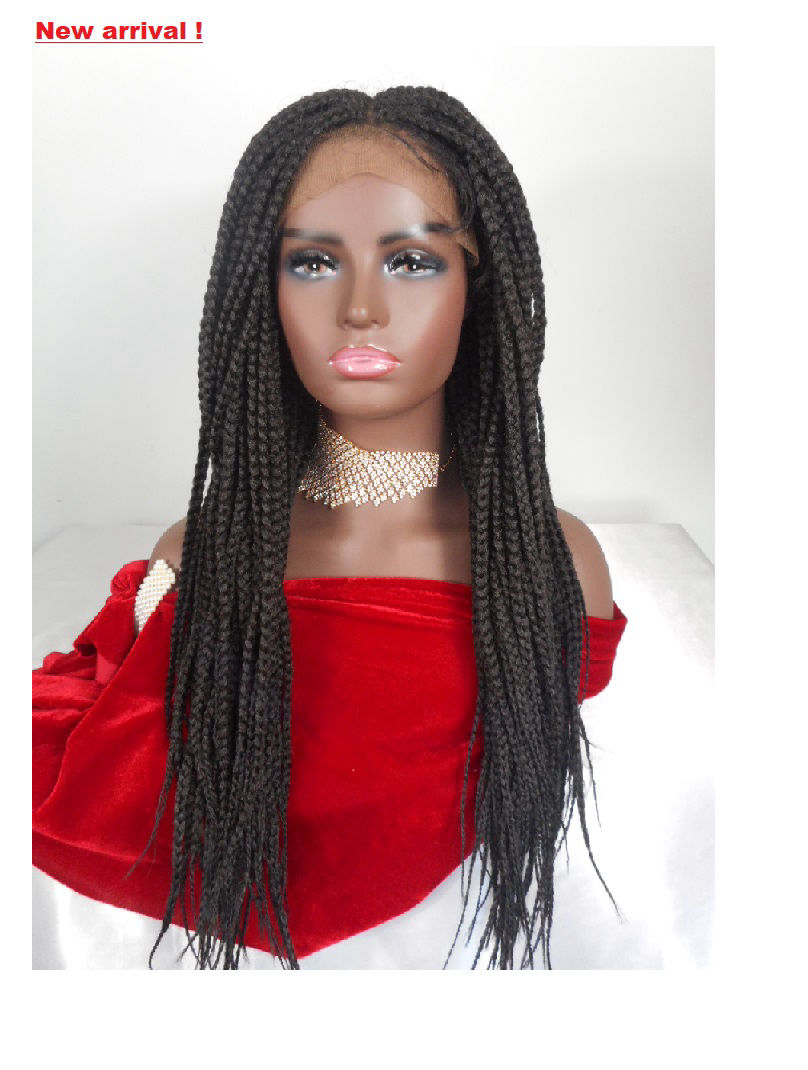 Braided lace front wig, 22 inches